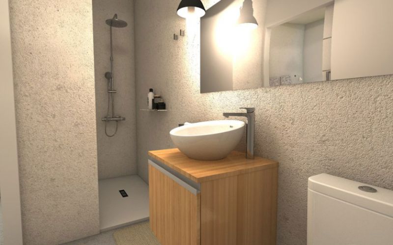 Reforma de baño con plato de ducha