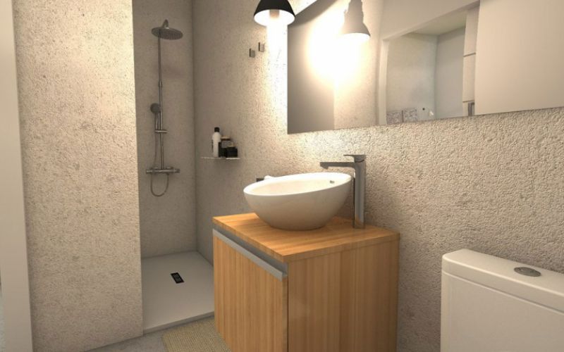 Reforma de baño con plato de ducha